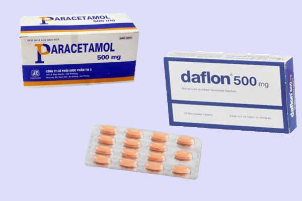Thuốc Paracetamol và Daflon